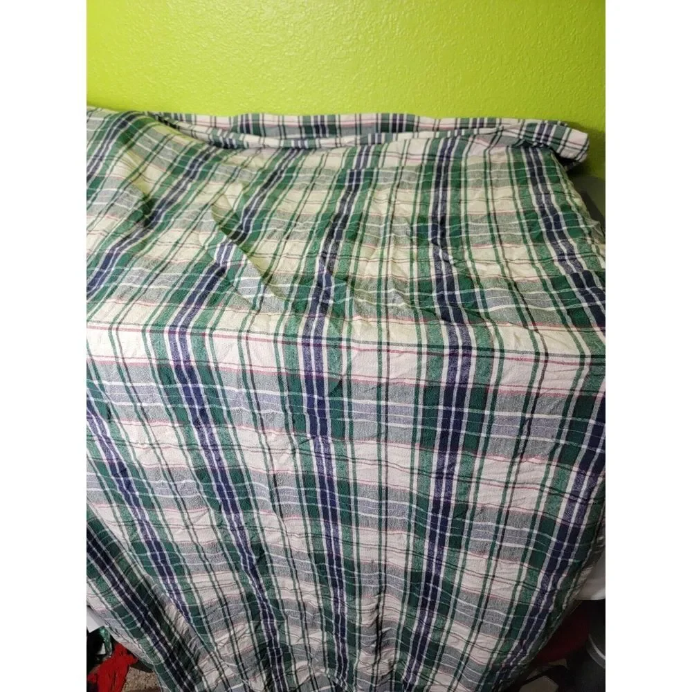 Large Plaid Beach Blanket Multi Color 90
